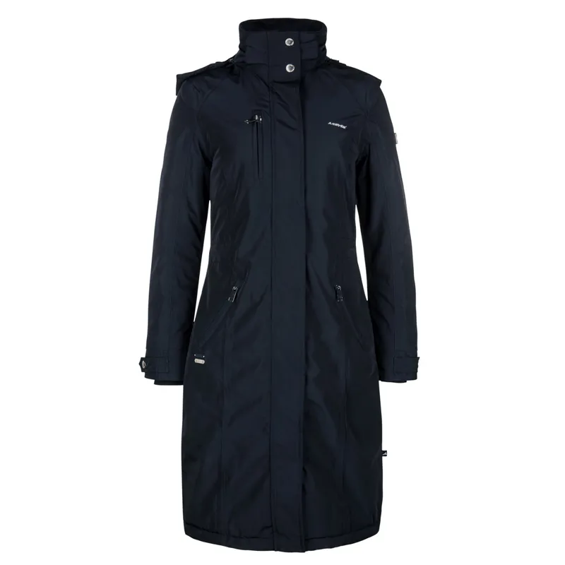 Euro-Star Ladonna Ladies Long Waterproof Jacket - Navy